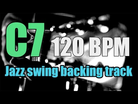 C7 Jazz Swing Backing Track - Scale Practice & Training - 120 BPM