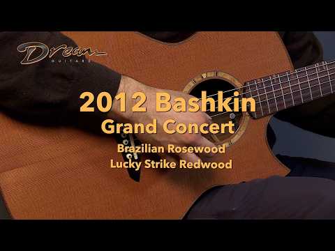 2012 Bashkin Grand Concert, Brazilian Rosewood/Lucky Strike Redwood image 23
