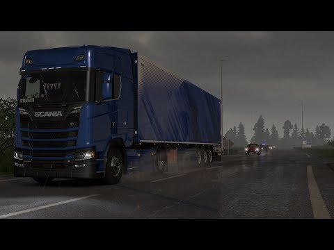 ETS 2 1.32 Beta - SCANIA S580 V8 - Trip: Rostock - København