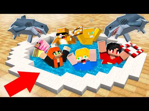 Passamos a Noite na Piscina com os Amigos no Minecraft!
