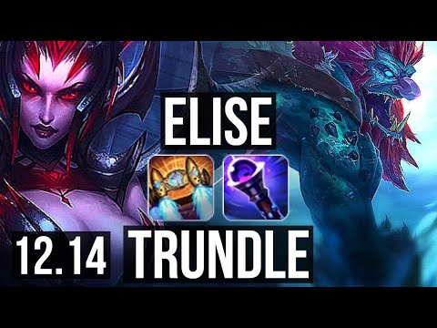 ELISE vs TRUNDLE (JNG) | 74% winrate, 7/1/9, Godlike | KR Master | 12.14