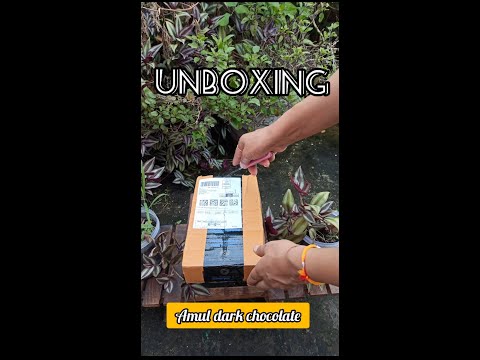 UNBOXING | AMAZON | AMUL DARK CHOCOLATE😋 #unboxing #shortvideo #shorts #darkchocolate #viral