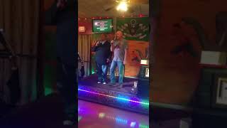 Steve and Michael doing Bay City Rollers Saturday Night