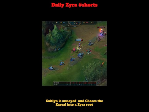 Caitlyn Double Punished by Zyra and Ezreal. #Shorts