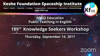 189th Knowledge Seekers Workshop Sept 14th, 2017