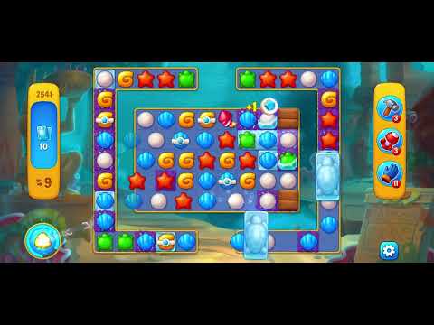 Fishdom 2541 - Super Hard Level (21 Moves)