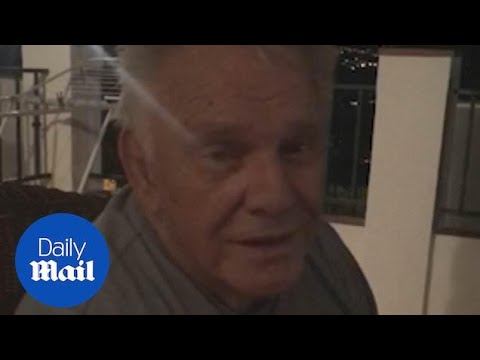 Last known footage of Freddie Starr outside his apartment in Spain