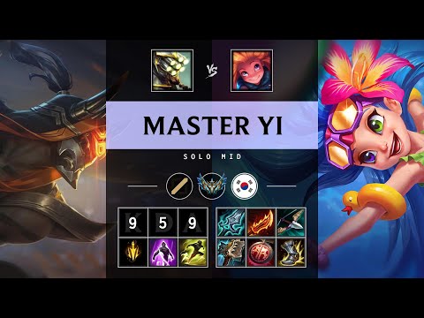 Master Yi Mid vs Zoe - KR Challenger Patch 25.12