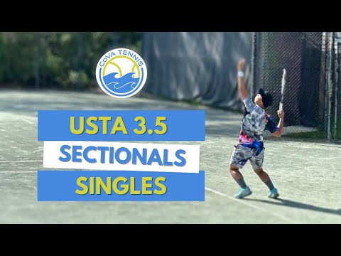 High Level 3.5 Rated Mens Tennis Match | USTA MAS Sectionals Singles Championship | Va Beach vs NoVA