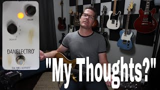 Video thumbnail for Danelectro THE BREAKDOWN boost overdrive pedal. Led Zeppelin tones? My impression. Shawn Tubbs by Shawn Tubbs