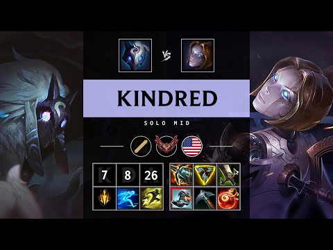 Kindred Mid vs Orianna - NA Grandmaster Patch 25.16