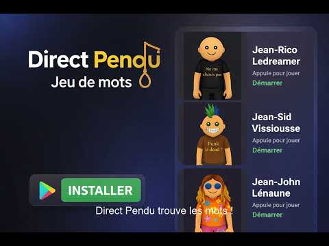 Pendu – Jeu de mots Direct