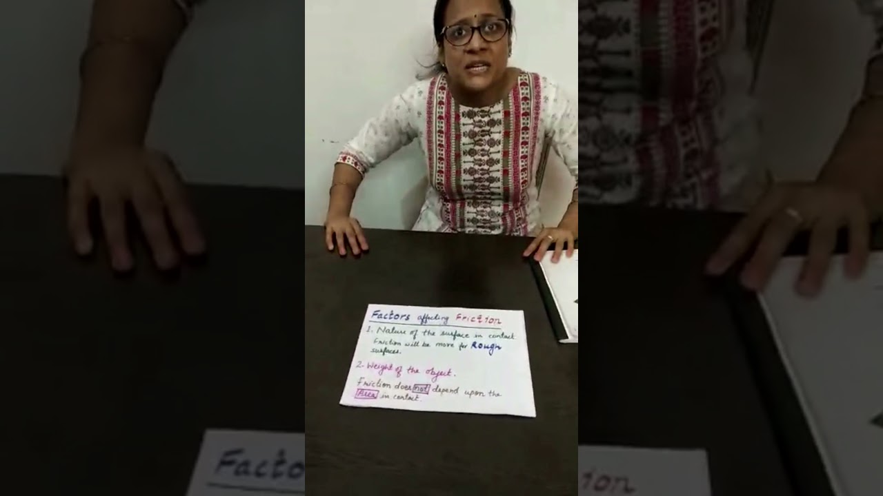 Class- 8, 9, 11 Friction | Factors affecting friction | Demonstration