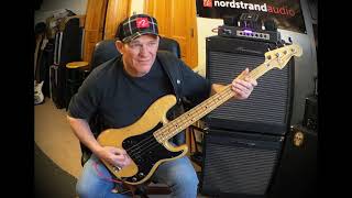 Video thumbnail for Ampeg Demo - PF-50T Tube amp and PF-115 & PF-210 cabs - Andy Irvine by Andy Irvine