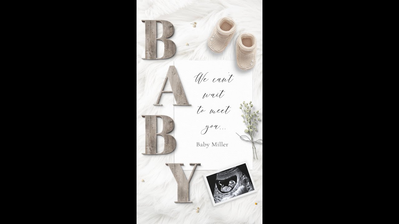 PREGNANCY announcement video for social media by Shop Bloome on Etsy