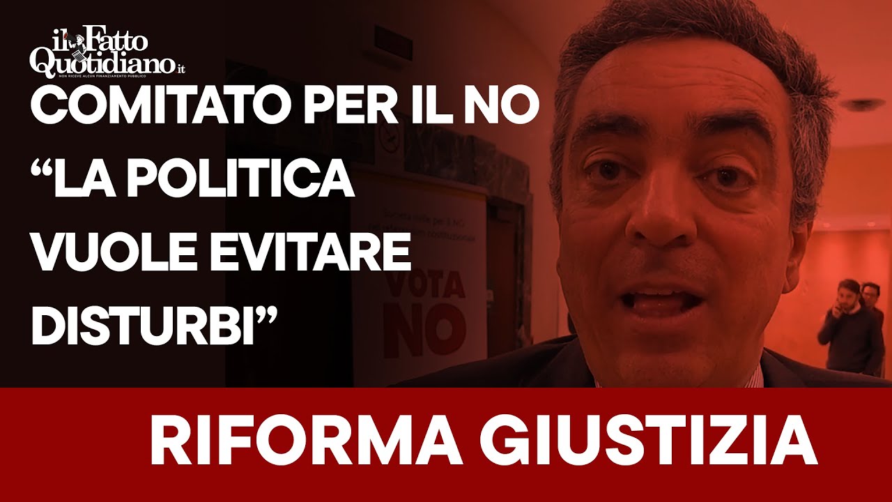 Referendum giustizia, Grosso (Comitato No): "La politica con la riforma vuole evitare disturbi"