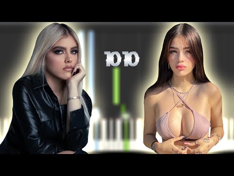 10:10 - KATTEYES X XAVI JORDAN | Instrumental Piano Tutorial / Partitura / Karaoke / MIDI