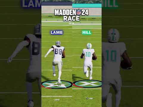 CeeDee Lamb vs. Tyreek Hill - Madden 24 Race