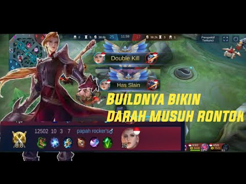 Buildnya bikin darah musuh rontok || lChannel Game Over || Build Silvana offline