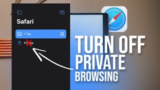 How to Turn Off Private Browsing on Safari (tutorial)