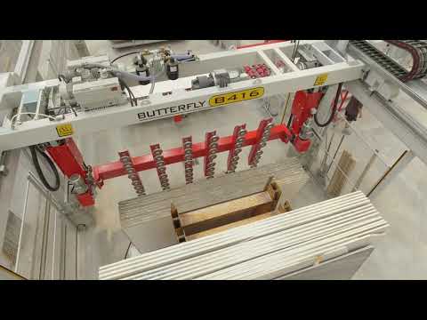 PEDRINI SPA - Linea di calibratura e pre-levigatura per lastre di granito