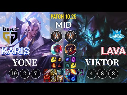 GEN Karis Yone vs hyF Lava Viktor Mid - KR Patch 10.25