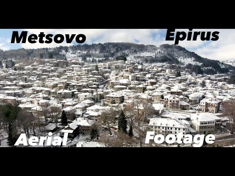 Μέτσοβο από ψηλά - Metsovo - Greece, aerial footage 4K