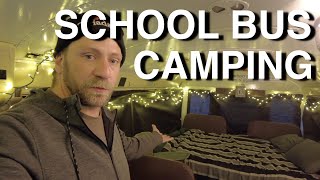 Simple Luxury School Bus Camping