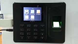 การใช้งานเครื่องสแกนลายนิ้วมือ HIP CMI817u