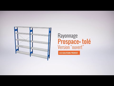 Rayonnage à tablettes métalliques PROSPACE+