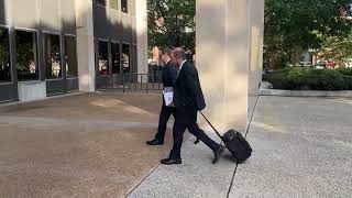 Assistant U.S. Attorneys Francis and Novick arrive in Bridgeport for the Kosta Diamantis trial
