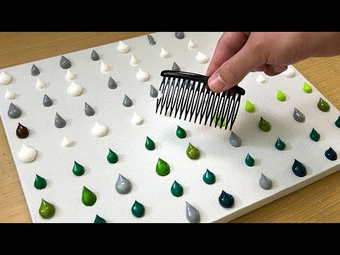 Painting a Fairy Forest in the Rain / Acrylic Painting / Easy creative art