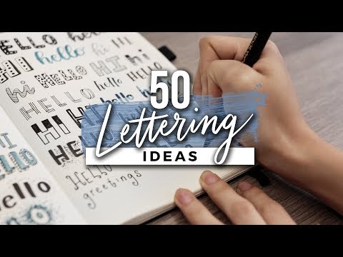 <h1 class=title>50 Hand Lettering Ideas! Easy Ways to Change Up Your Writing Style!</h1>