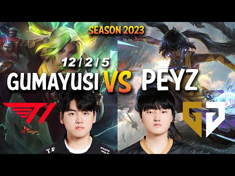 T1 Gumayusi vs GEN Peyz - Gumayusi ZERI vs Peyz NILAH ADC - Patch 13.16 KR Ranked