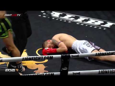 Julio Pena knocks out Tom Evans at Lion Fight 20!