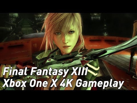 Final Fantasy 13 - 4K Xbox One X enhanced backwards compatibility gameplay
