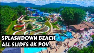 ALL WATERSLIDES at SplashDown Beach in Duchess County, NY