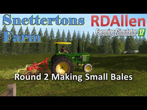 Round 2 Making Small Bales Snettertons FS17 RDAllen Live 10 08 2017