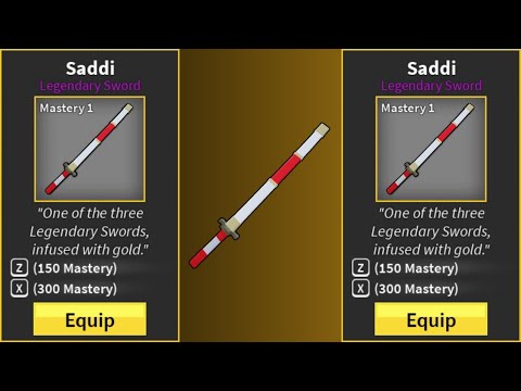 How To Get Saddi Sword in Blox Fruits | Saddi Legendary Sword Blox Fruits