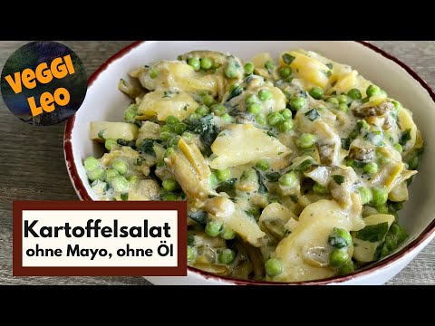 Cremiger Kartoffelsalat ohne Mayonnaise und ohne Öl