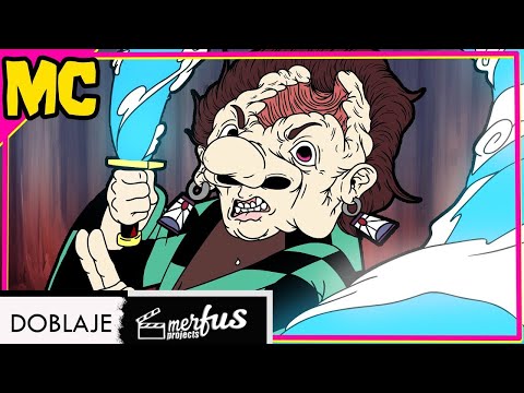 I SMELL A DEMON - ( Demon Slayer Cartoon) - FANDUB SPANISH LATIN - SPANISH DUB