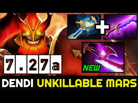 DENDI Unkillable Mars with New 7.27 Silver Edge Build Dota 2