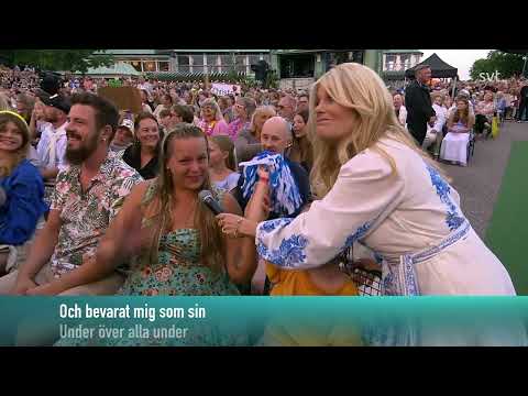 Allsång Pärleporten, med Christer Sjögren, Pernilla Wahlgren. Allsång på skansen 2024.