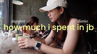 how much i spent a day in JB | singapore weekend diaries, thrifting, cafes, hai di lao