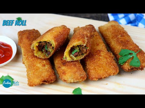 ১০ মিনিটে ঝটপট ঝুরামাংস দিয়ে রোল | Beef Bread Roll | Bread Roll | Bangladeshi Roll Recipe Video