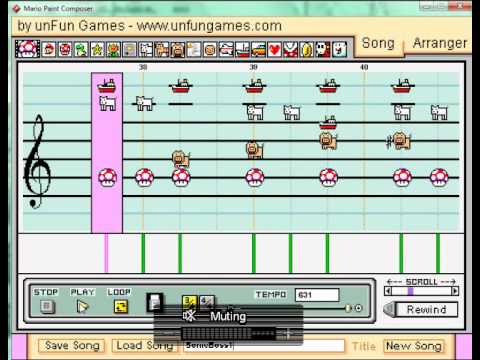 Sonic 2 Boss theme (Mario Paint Composer)