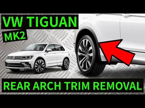 VW TIGUAN MK2 - How To Remove Rear Plastic Arch Trim Removal Replacement