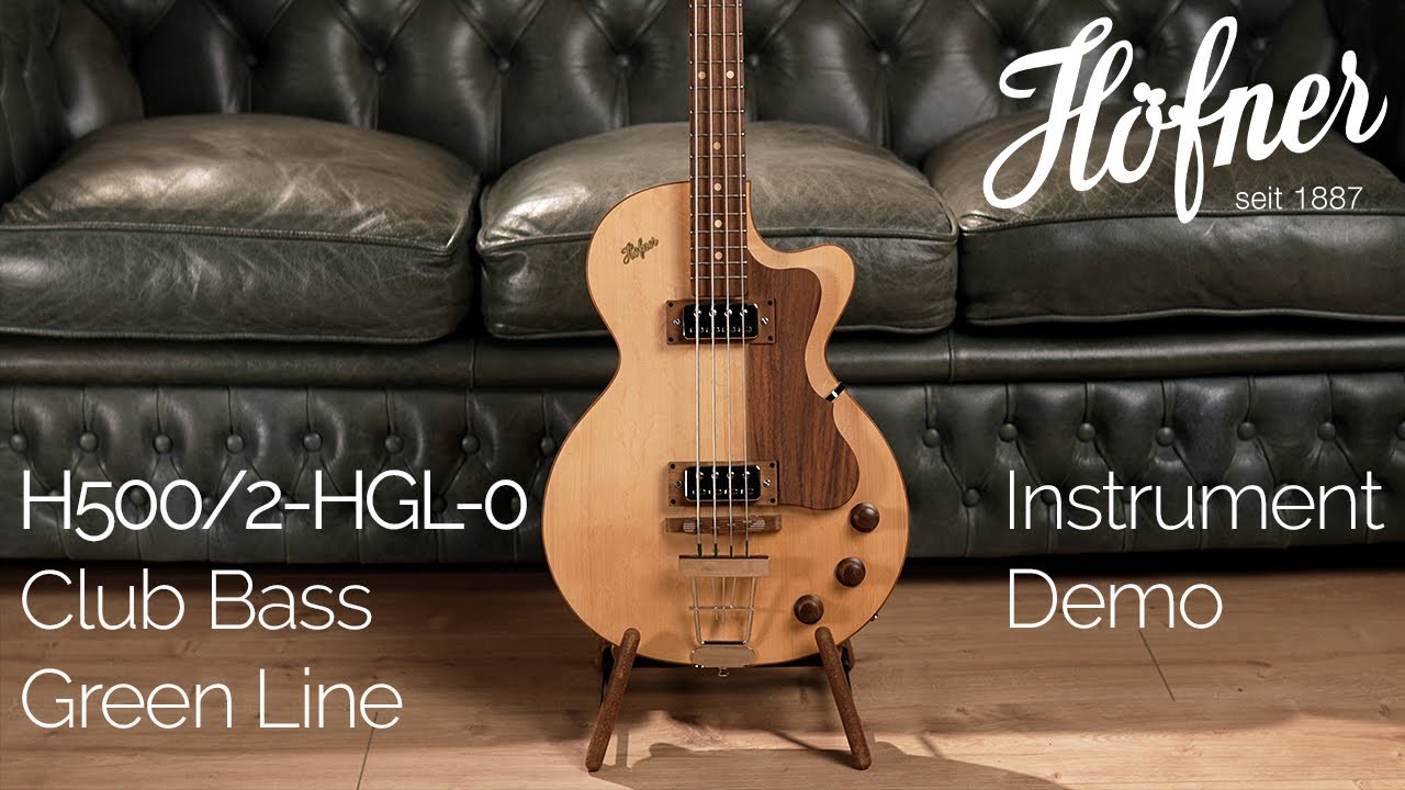 Höfner H500/2-HGL-0 Club Bass Green Line Demo