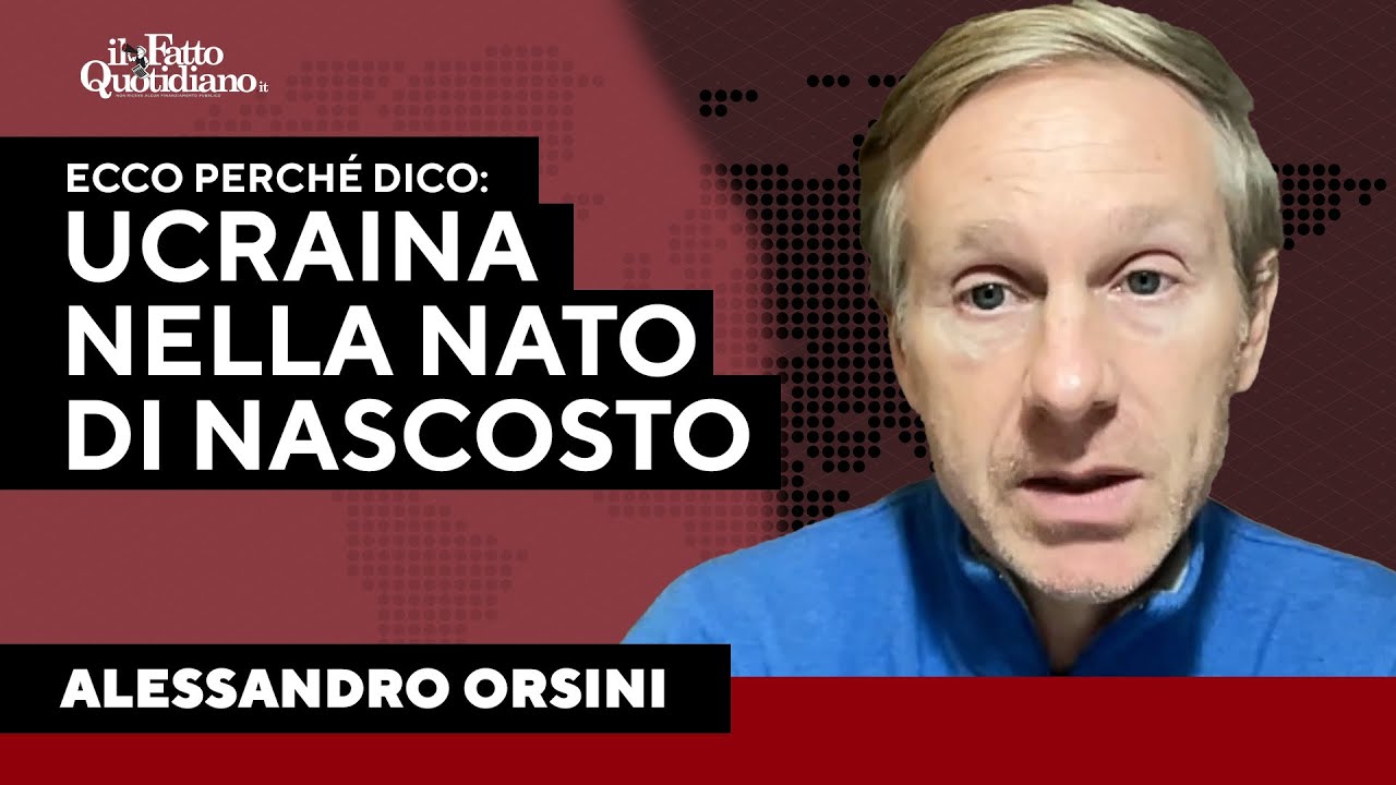 "Articolo 5 per l'Ucraina? Così la follia diventa normalità". Orsini sulla trattativa con la Russia