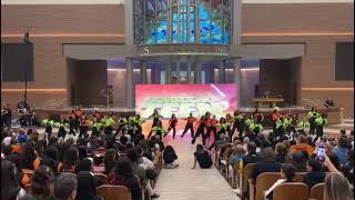 Apresentação do FTU Bloco Santa Cruz no evento Conexão Teen em Del Castilho👏🧡💚🖤